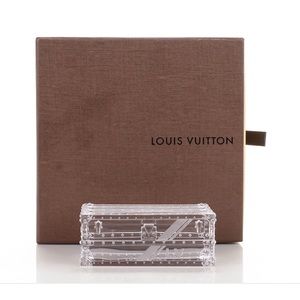 LOUIS VUITTON Crystal Trunk Paperweight